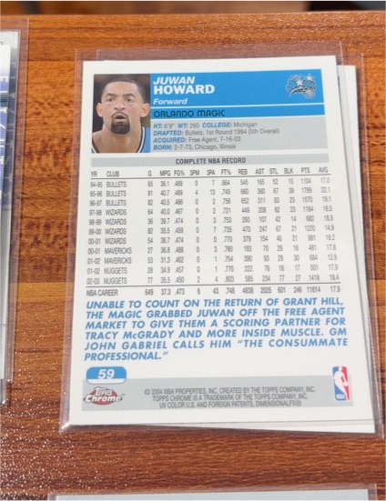 2004 Topps Chrome #59 Juwan Howard — front