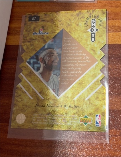 1998 Upper Deck Championship Shots #S7 Juwan Howard — front