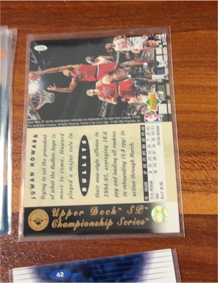 1994-95 Upper Deck #42 Juwan Howard — front