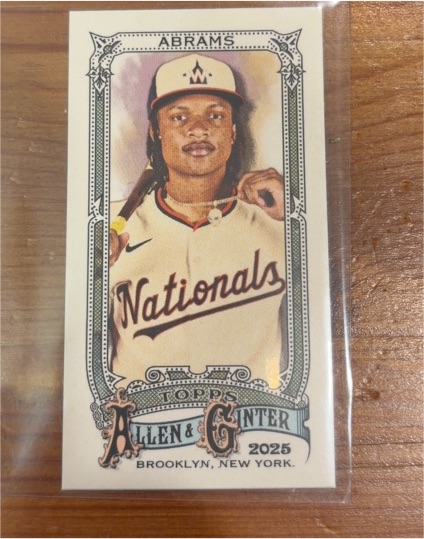 2025 Topps Allen & Ginter #90 CJ Abrams Mini — front