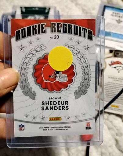 2025 Panini Donruss Rookie Recruits #20 Shedeur Sanders — front
