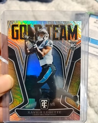 2024 Panini Totally Certified #24 Xavier Legette Gold Team — front