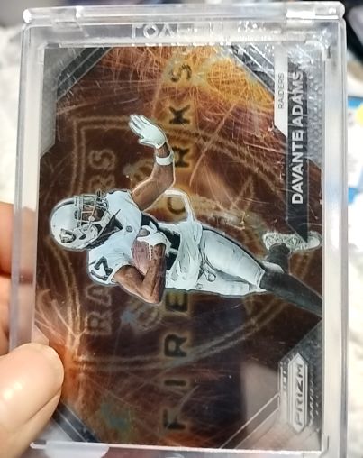 2023 Panini Prizm Fireworks #F-21 Davante Adams — front