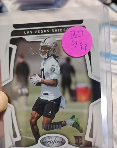 2025 Panini Certified Las Vegas Raiders RC — front