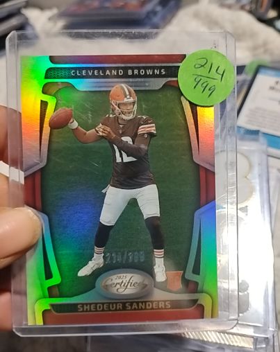 2025 Panini Certified #101 Shedeur Sanders — front