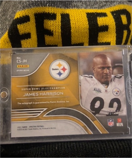 2021 Panini Spectra #CS-JH James Harrison — front
