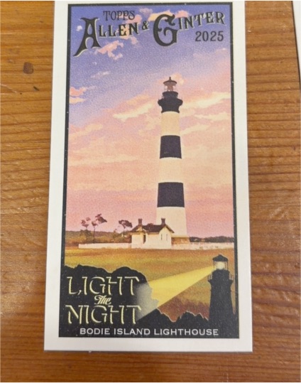 2025 Topps Allen & Ginter Light The Night Bodie Island Lighthouse — front