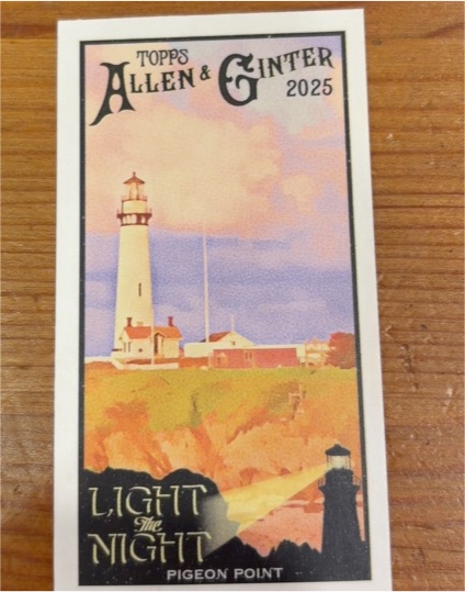 2025 Topps Allen & Ginter #LTN-8 Pigeon Point Light The Night — front