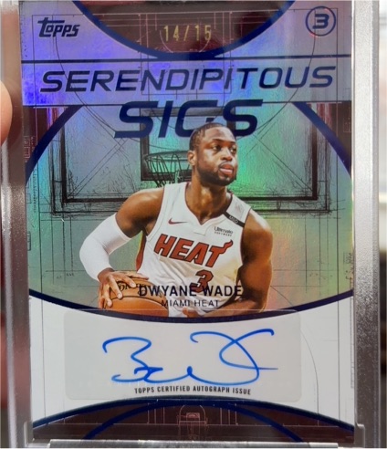2025 Topps #3 Dwyane Wade Serendipitous Sigs — front