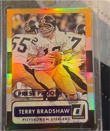 2015 Donruss #175 Terry Bradshaw Press Proof — front