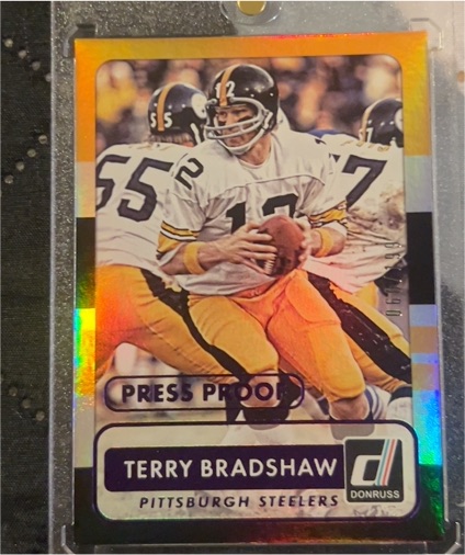 2015 Donruss #175 Terry Bradshaw Press Proof — front