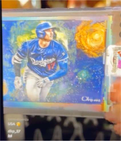 2024 Custom Shohei Ohtani Los Angeles Dodgers Art Card Edward Vela — front