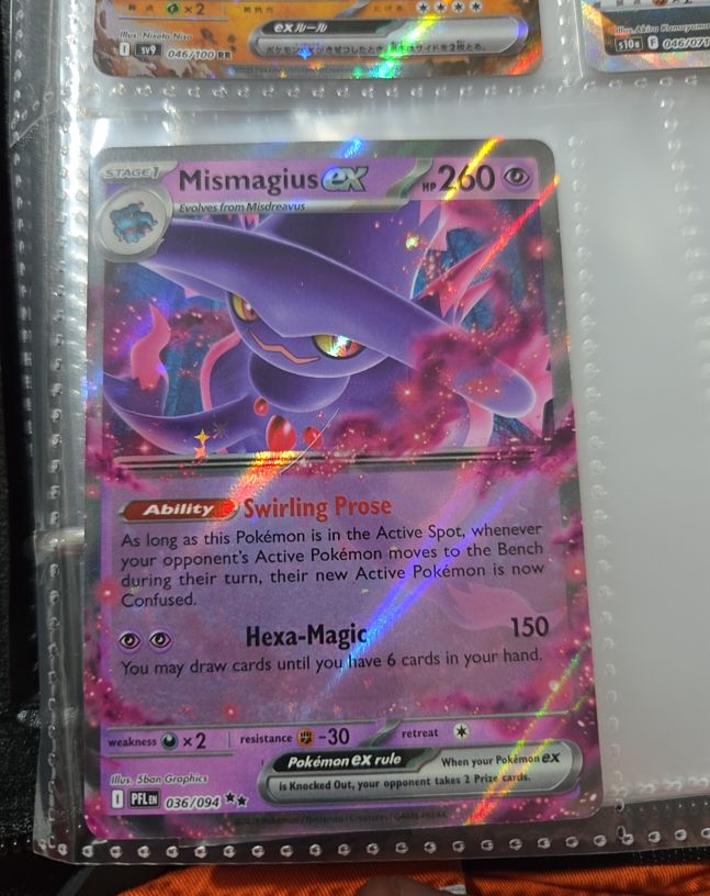2012 Pokémon ME02: Phantasmal Flames #036 Mismagius ex — front