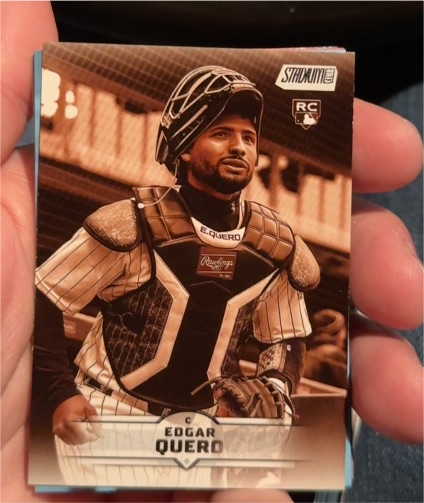 2025 Topps Stadium Club #66 Edgar Quero Sepia Parallel — front