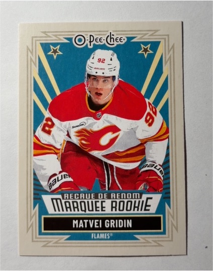 2025-26 O-Pee-Chee #582 Matvei Gridin Marquee Rookie — front