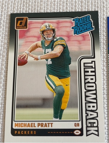 2024 Donruss #30 Michael Pratt Rated Rookie Throwback — front