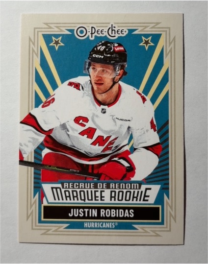 2025-26 O-Pee-Chee Retro #574 Justin Robidas — front