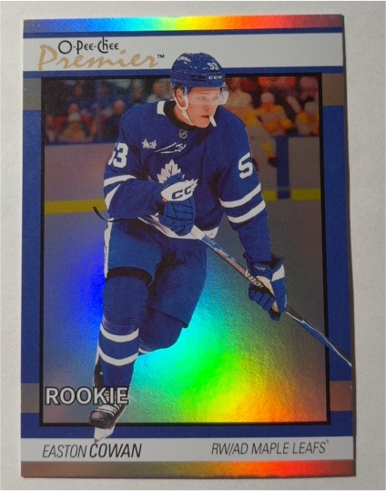 2025-26 O-Pee-Chee Premier #P-96 Easton Cowan — front