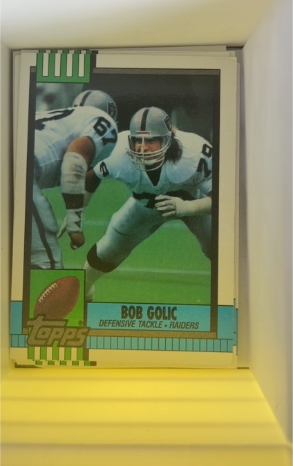 1990 Topps #296 Bob Golic — front
