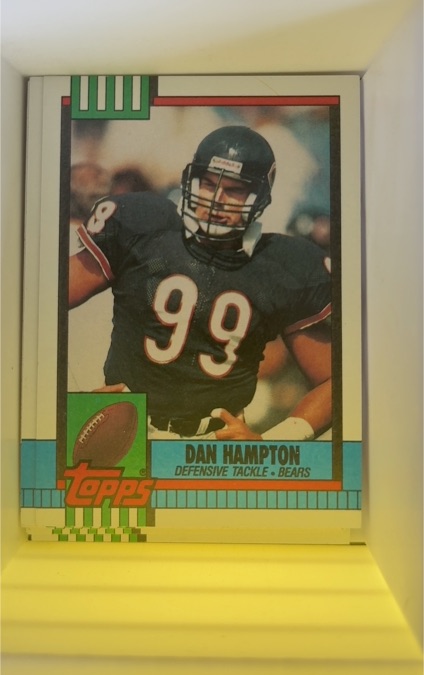 1990 Topps #377 Dan Hampton — front