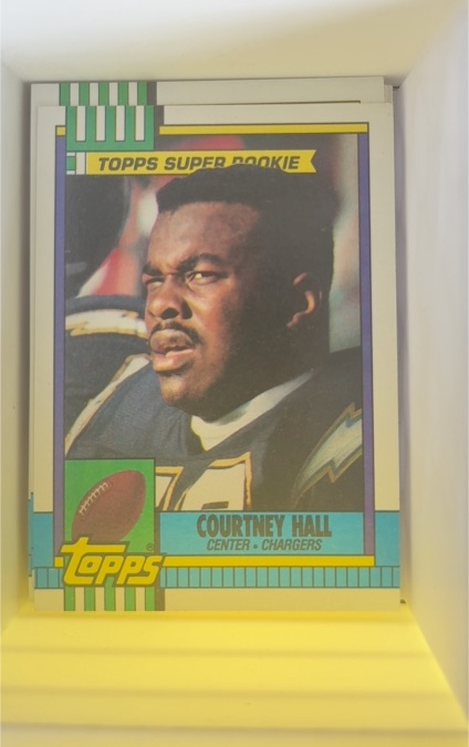 1990 Topps #388 Courtney Hall — front