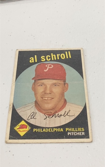 1959 Topps #546 Al Schroll — front