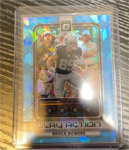 2025 Donruss Optic #7 Brock Bowers Play Action — front