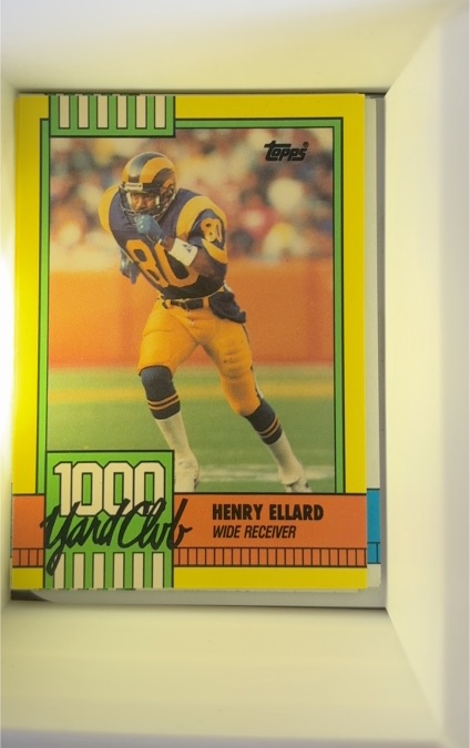 1990 Topps 1000 Yard Club #6 Henry Ellard — front