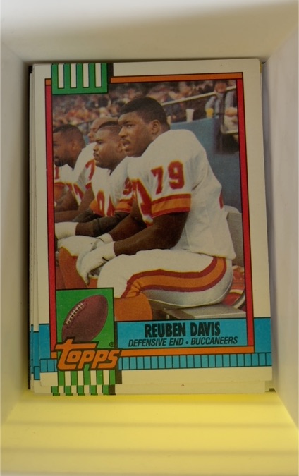 1990 Topps #413 Reuben Davis — front