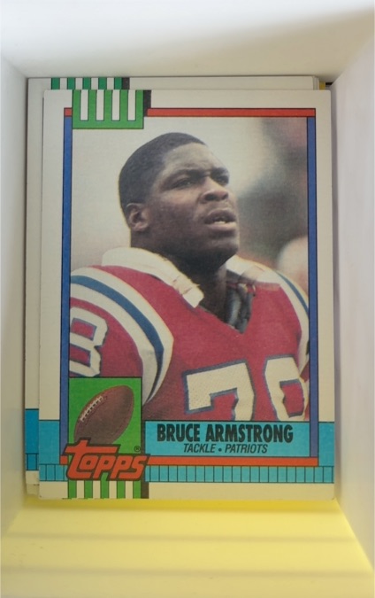 1990 Topps #419 Bruce Armstrong — front