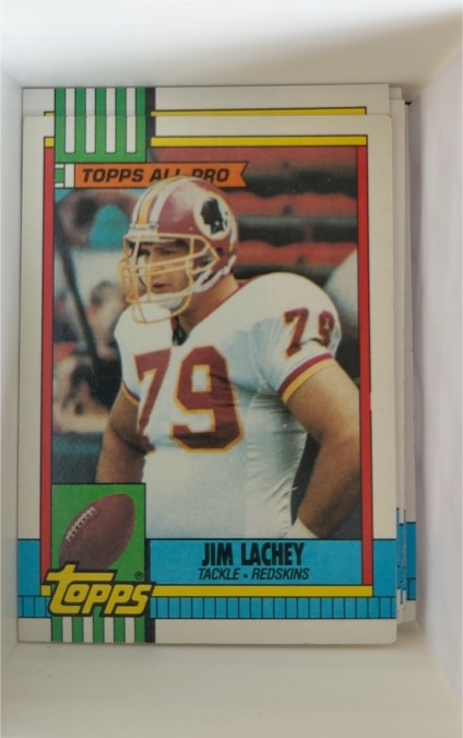 1990 Topps #129 Jim Lachey Washington Redskins — front