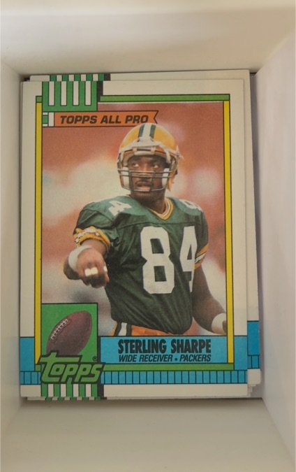 1990 Topps #140 Sterling Sharpe — front