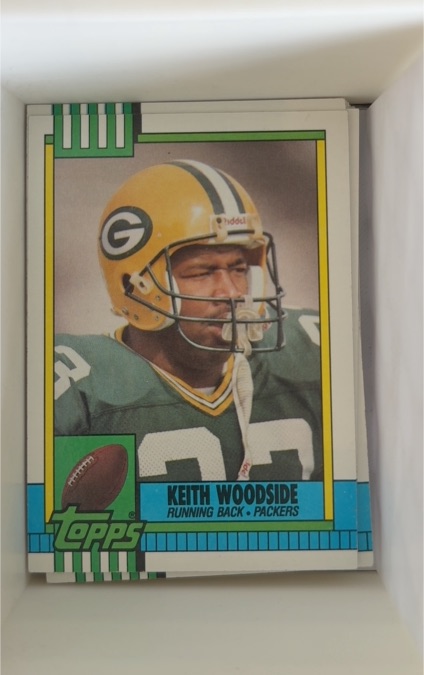 1990 Topps #147b Keith Woodside — front