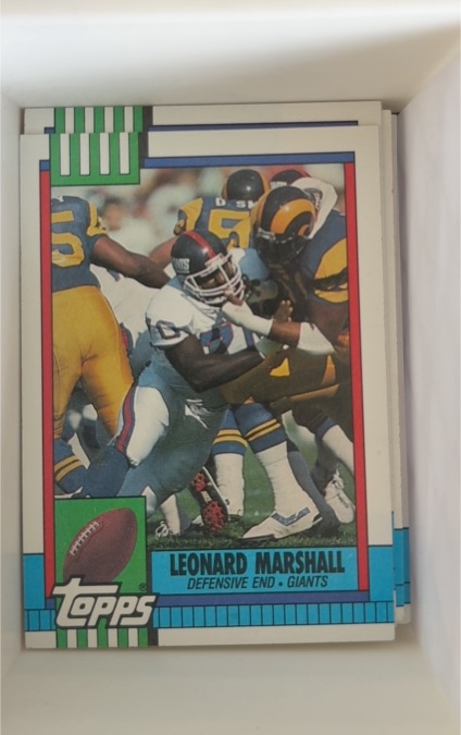 1990 Topps #55 Leonard Marshall New York Giants — front