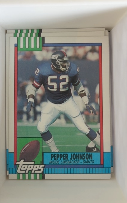 1990 Topps #54 Pepper Johnson — front