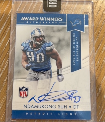 2010 Panini Award Winners #AW-NDS Ndamukong Suh — front