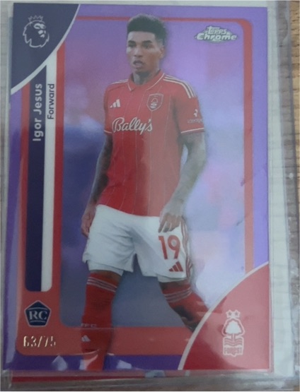 2026 Topps Chrome Premier League #151 Igor Jesus — front