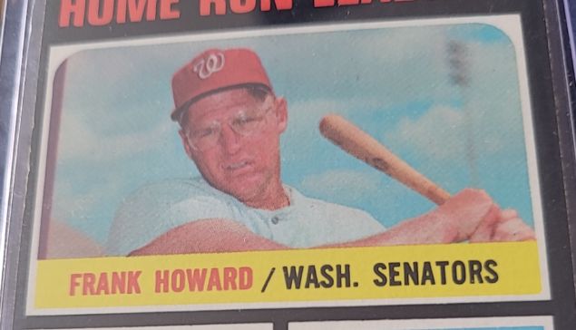 1971 Topps #65 AL Home Run Leaders Frank Howard — front