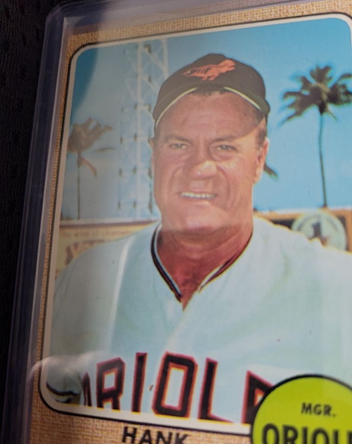 1968 Topps #513 Hank Bauer — front