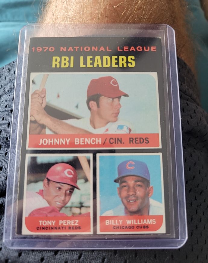 1971 Topps #64 League Leaders Johnny Bench Tony Perez Billy Williams — front