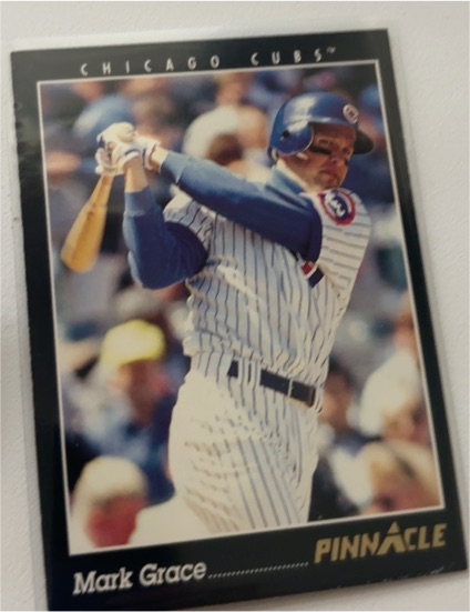 1993 Pinnacle #34 Mark Grace — front