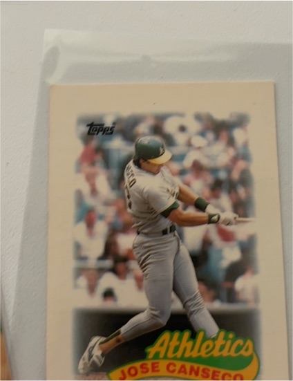 1989 Topps Mini Leaders #68 Jose Canseco — front