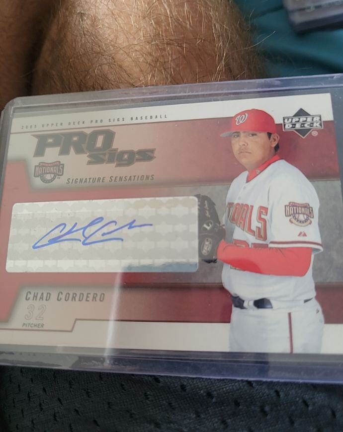 2005 Upper Deck Pro Sigs #SS-CC Chad Cordero — front