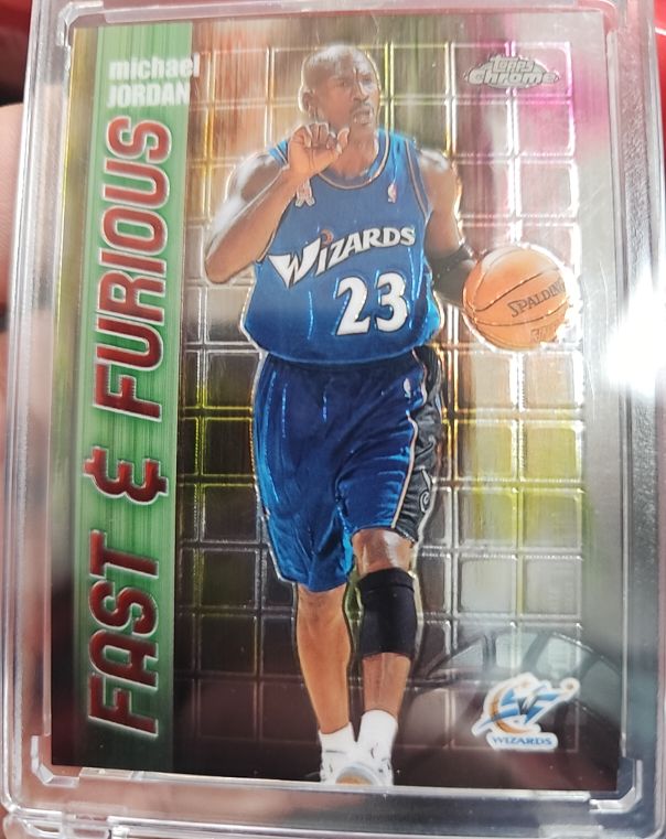 2001-02 Topps Chrome #FF05 Michael Jordan Fast & Furious — front