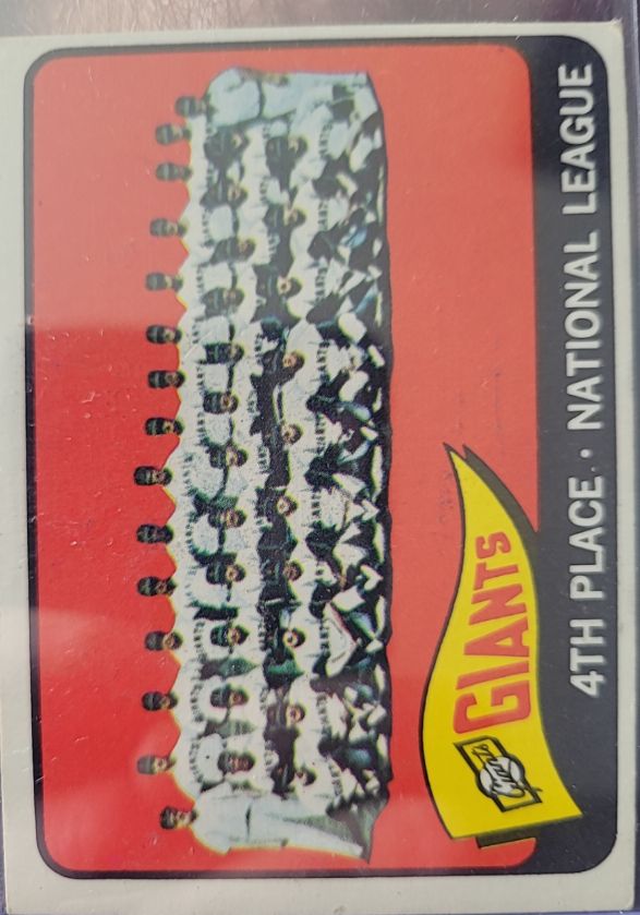 1965 Topps #379 San Francisco Giants Team Card — front