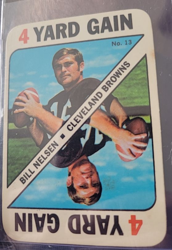 1971 Topps Football Game Card #13 Bill Nelsen — front