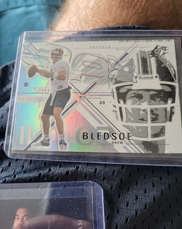 2002 Upper Deck SPx #1 Drew Bledsoe — front