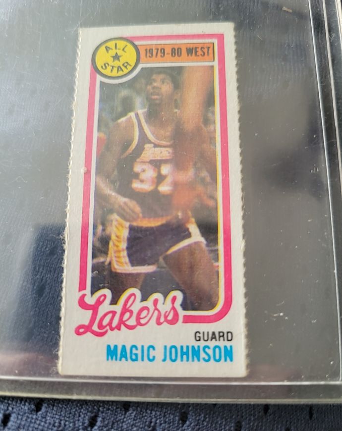 1980-81 Topps Single Panel #18 Magic Johnson — front