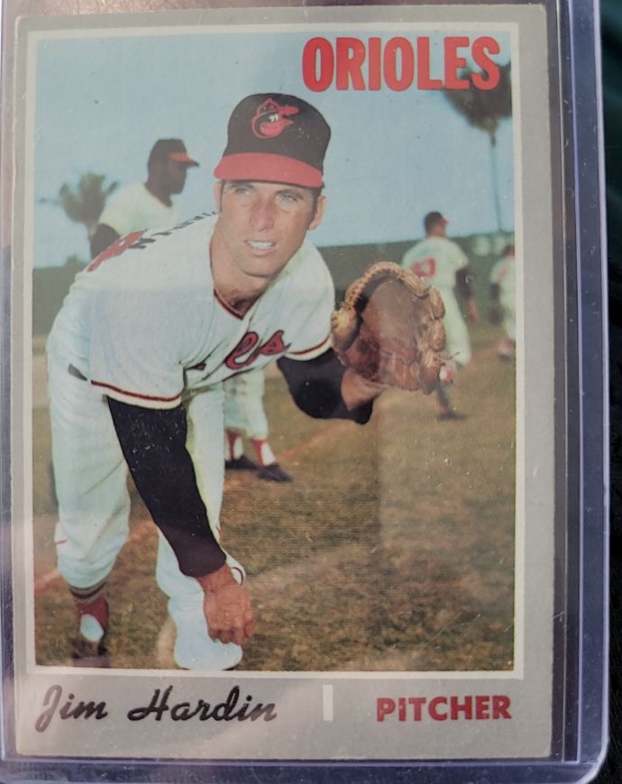1970 Topps #656 Jim Hardin — front