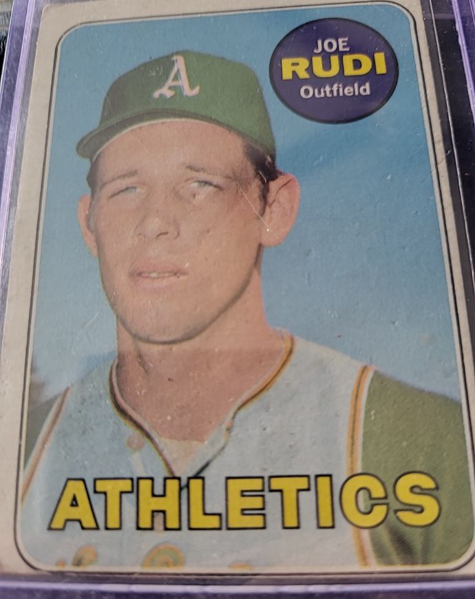 1969 Topps #587 Joe Rudi — front